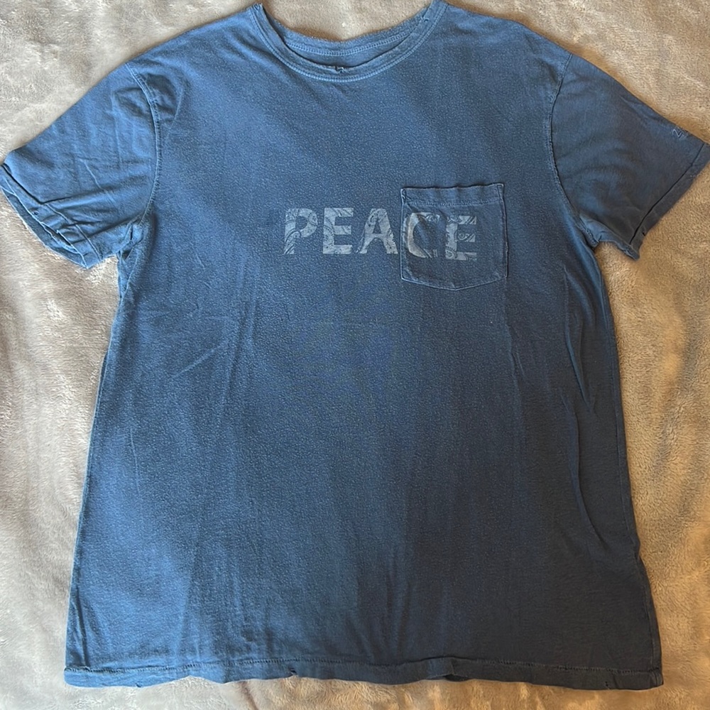 ZADIG&VOLTAIRE Tshirt, large, blue, peace